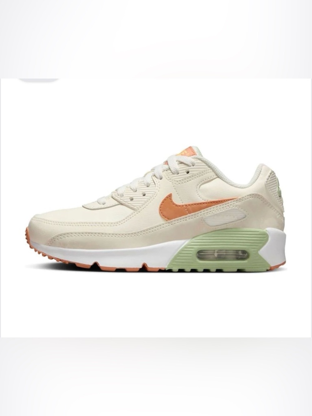 Nike Air Max 90 Leather 'Pale Ivory Honeydew' - Picture 2 of 6